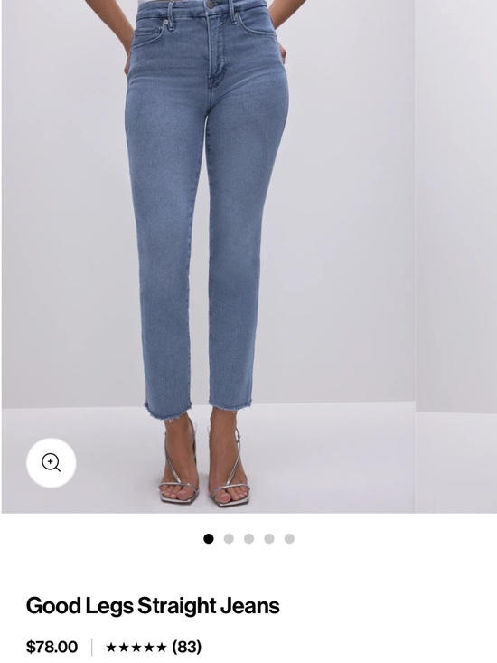 Good American Denim - Good American - Good Legs Straight Jeans - Light Wash